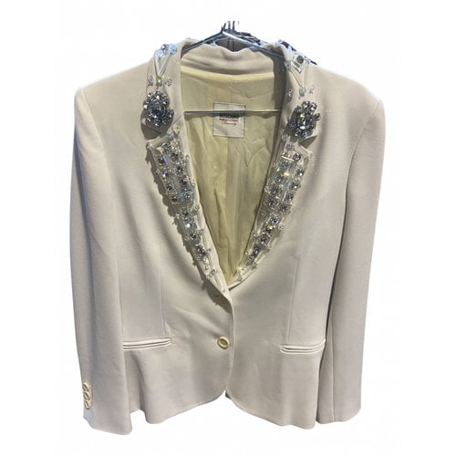 Pre-owned Moschino Blazer In White