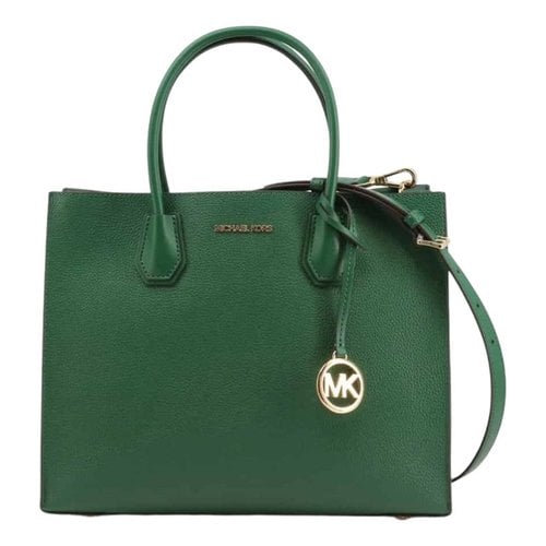 Pre-owned Michael Kors Leather Crossbody Bag In Green