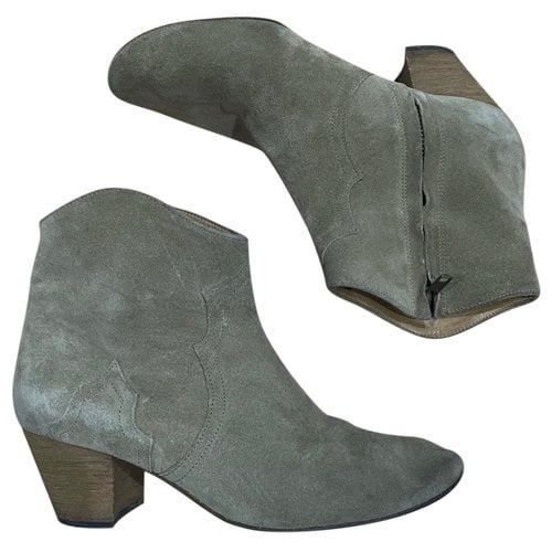 Pre-owned Isabel Marant Ankle Boots In Beige