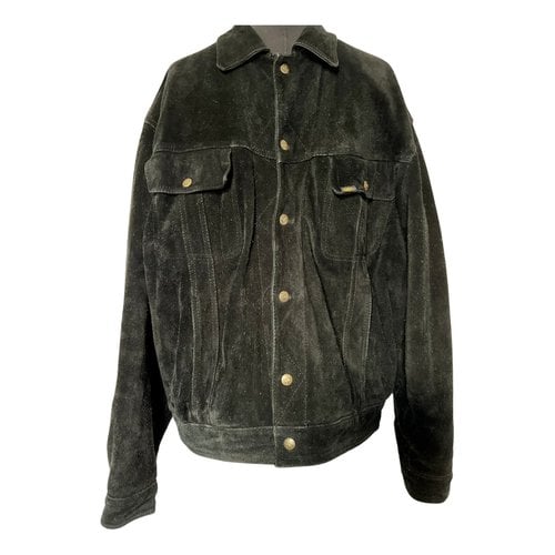 Pre-owned Lee Leather Jacket In Black