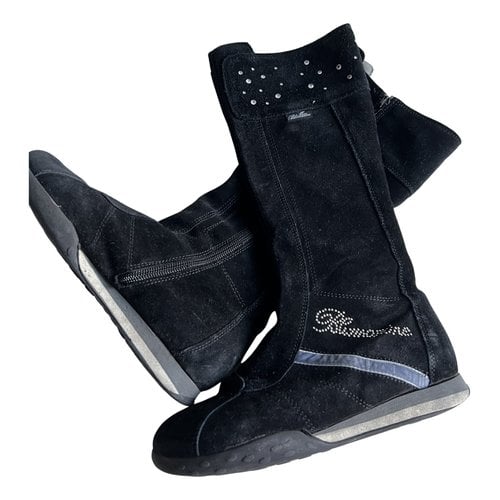 Pre-owned Blumarine Boots In Black