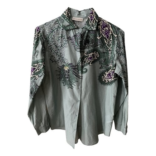 Pre-owned Etro Silk Shirt In Green