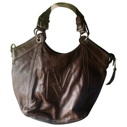 Pre-owned Roberto Verino Leather Handbag In Brown