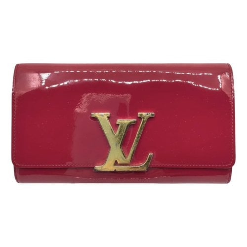 Pre-owned Louis Vuitton Leather Clutch Bag In Pink
