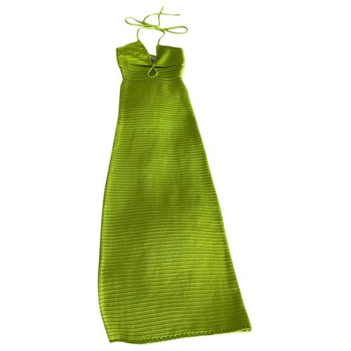Pre-owned Ronny Kobo Maxi Dress In Green