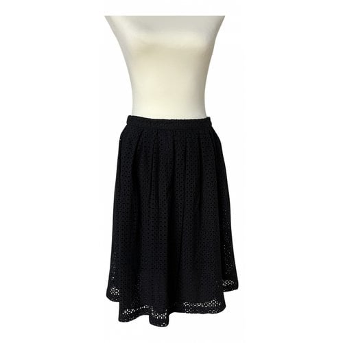 Pre-owned Des Petits Hauts Mid-length Skirt In Black