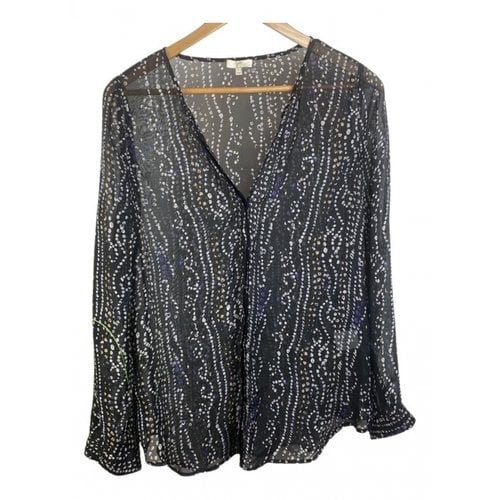 Pre-owned Joie Silk Blouse In Black