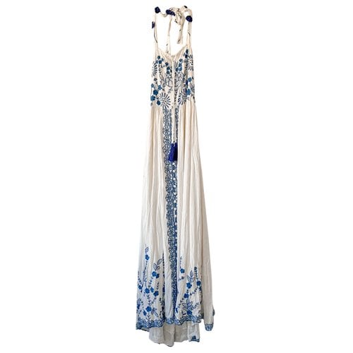 Pre-owned Fillyboo Maxi Dress In White