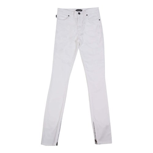Pre-owned Tom Ford Slim Jeans In White