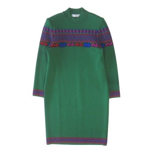 Pre-owned Saint Laurent Wool Dress In Green