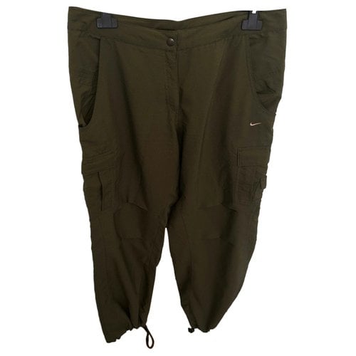 Pre-owned Nike Large Pants In Green