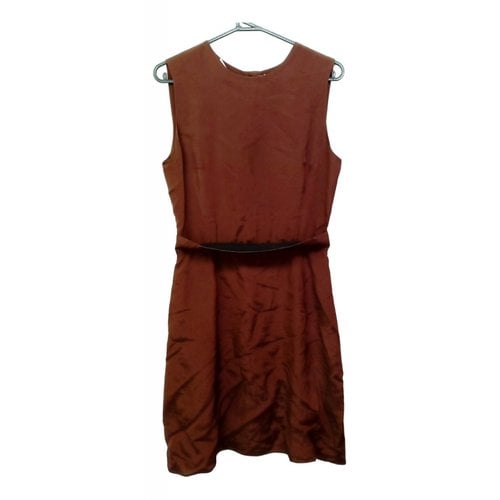 Pre-owned Miu Miu Mid-length Dress In Brown