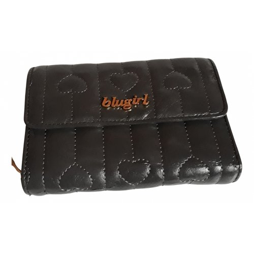 Pre-owned Blumarine Wallet In Anthracite