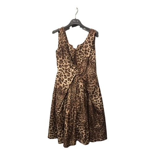 Pre-owned P.a.r.o.s.h Mid-length Dress In Brown