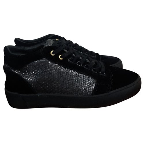 Pre-owned Android Homme Leather High Trainers In Black