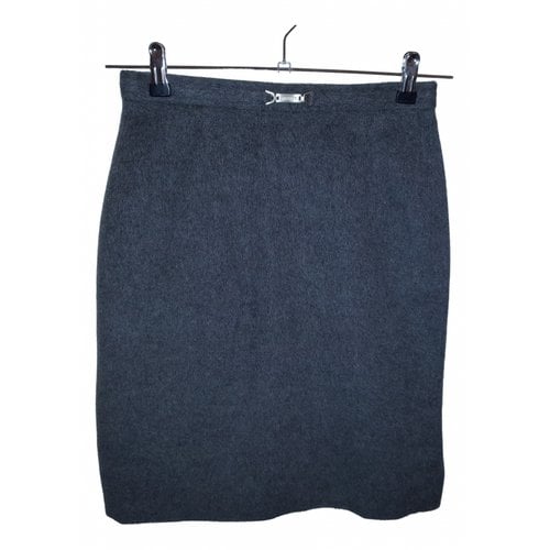 Pre-owned Seventy Wool Skirt In Grey