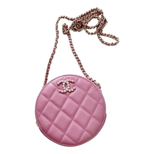 Pre-owned Chanel Timeless/classique Leather Crossbody Bag In Pink