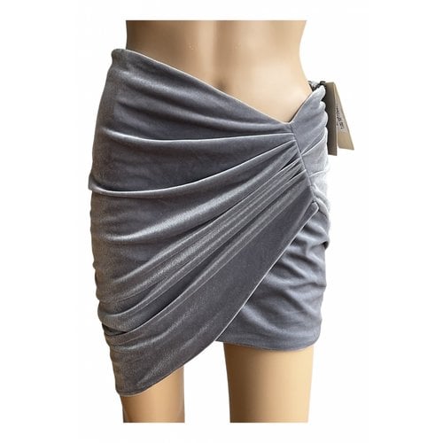Pre-owned Alexandre Vauthier Mini Skirt In Grey