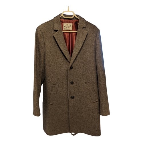 Pre-owned Chevignon Wool Coat In Brown