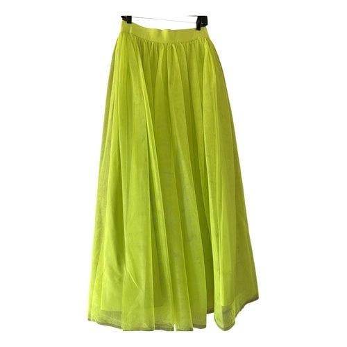 Pre-owned Alice And Olivia Maxi Skirt In Green