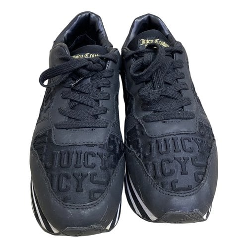 Pre-owned Juicy Couture Cloth Trainers In Black