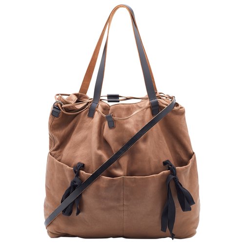 Pre-owned Marni Leather Tote In Brown