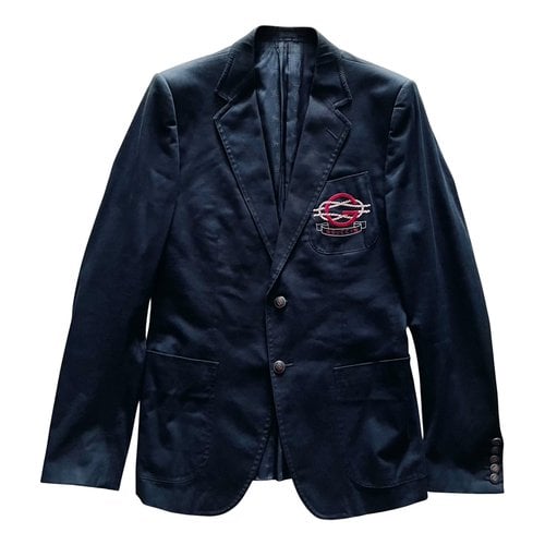 Pre-owned Gucci Jacket In Navy