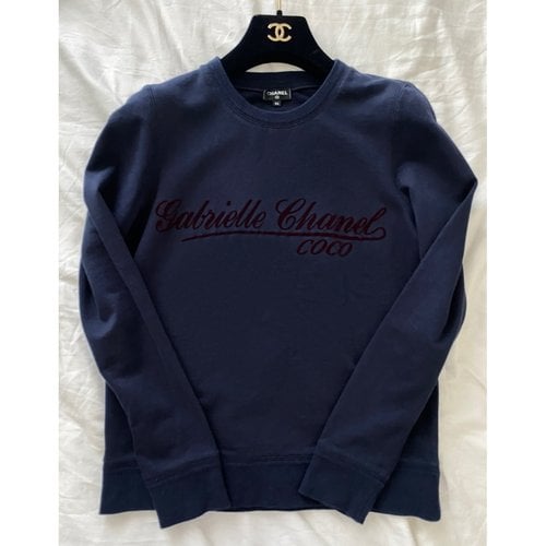 Pre-owned Chanel Sweatshirt In Navy