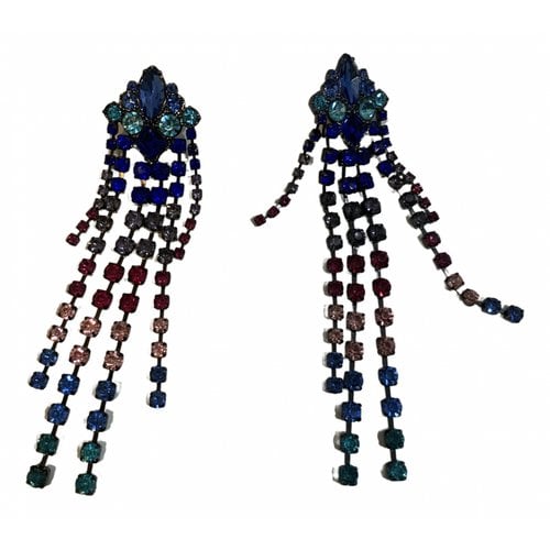 Pre-owned Simone Rocha Crystal Earrings In Multicolour