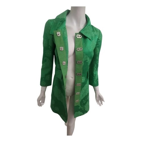 Pre-owned Dolce & Gabbana Silk Blazer In Green