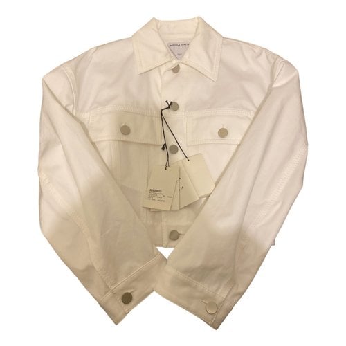 Pre-owned Bottega Veneta Jacket In White