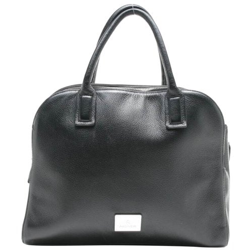 Pre-owned Aigner Leather Bag In Black