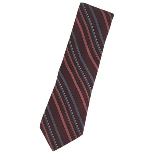 Pre-owned Saint Laurent Silk Tie In Red