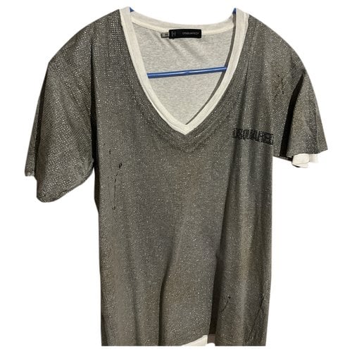 Pre-owned Dsquared2 T-shirt In Metallic