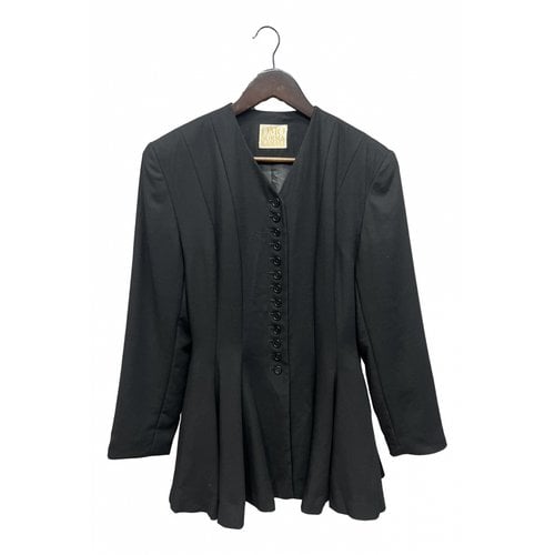 Pre-owned Norma Kamali Coat In Black
