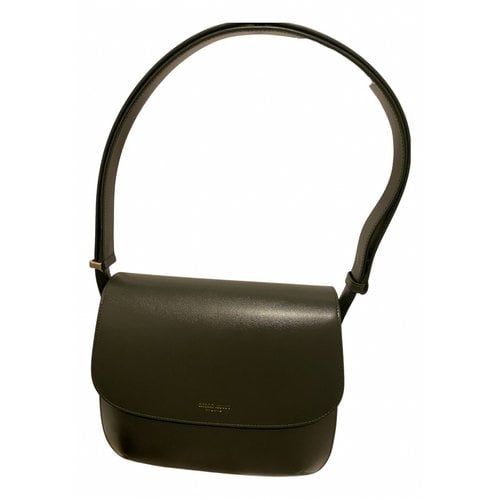 Pre-owned Giorgio Armani Leather Handbag In Green