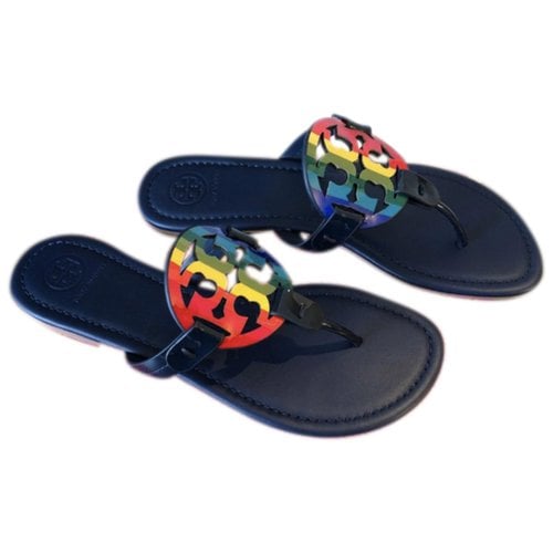 Pre-owned Tory Burch Leather Sandal In Multicolour