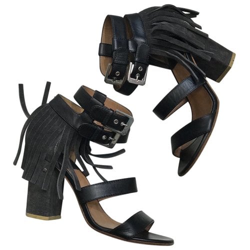 Pre-owned Laurence Dacade Leather Sandal In Black