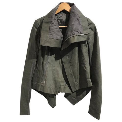 Pre-owned Rick Owens Jacket In Khaki