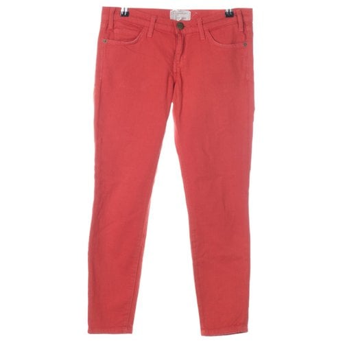 Pre-owned Current Elliott Boyfriend Jeans In Red