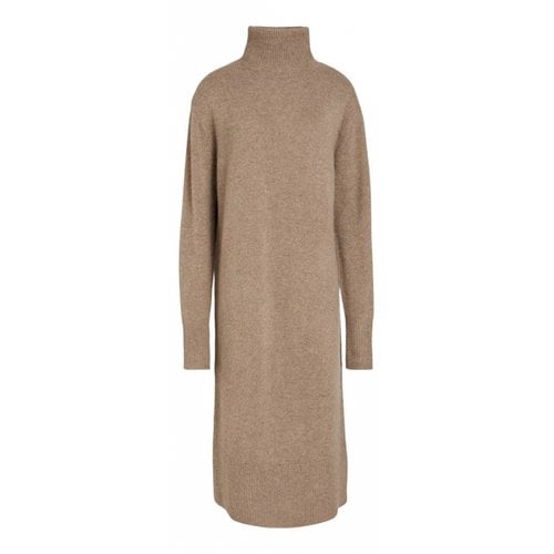 Pre-owned Joseph Cashmere Mid-length Dress In Beige