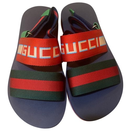 Pre-owned Gucci Cloth Sandals In Multicolour
