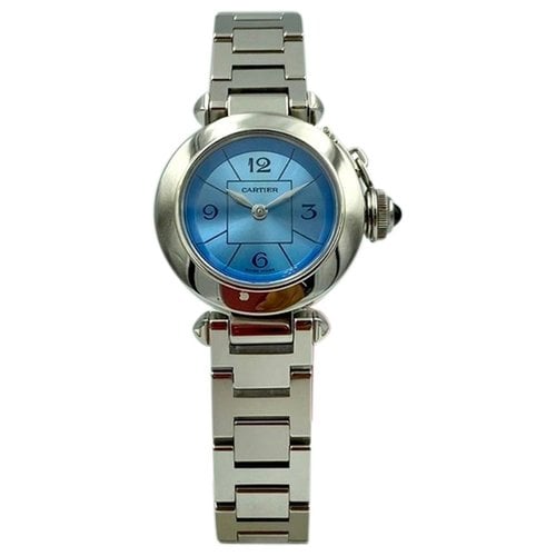 Pre-owned Cartier Pasha Watch In Blue
