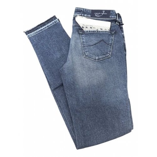 Pre-owned Jacob Cohen Slim Pants In Blue