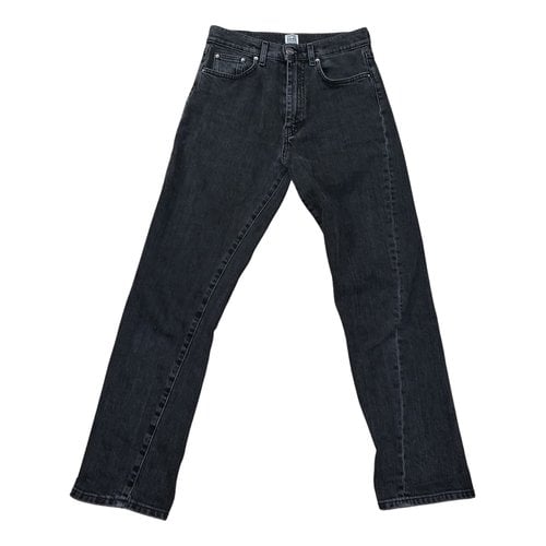 Pre-owned Totãªme Original Slim Jeans In Grey