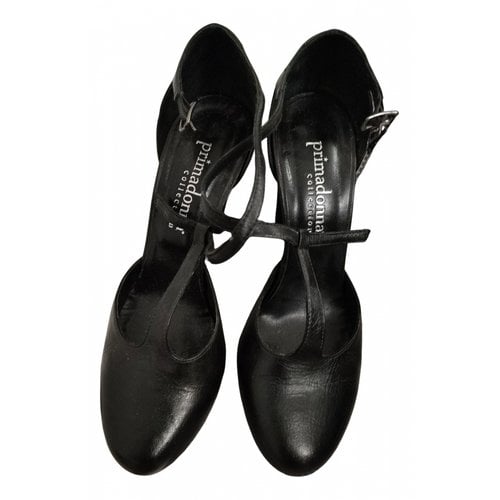 Pre-owned Prima Donna Leather Heels In Black