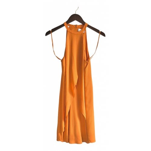 Pre-owned A.l.c Silk Mini Dress In Orange