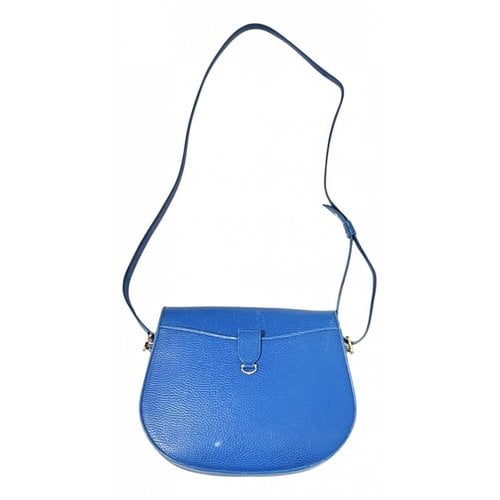 Pre-owned Cartier Leather Handbag In Blue