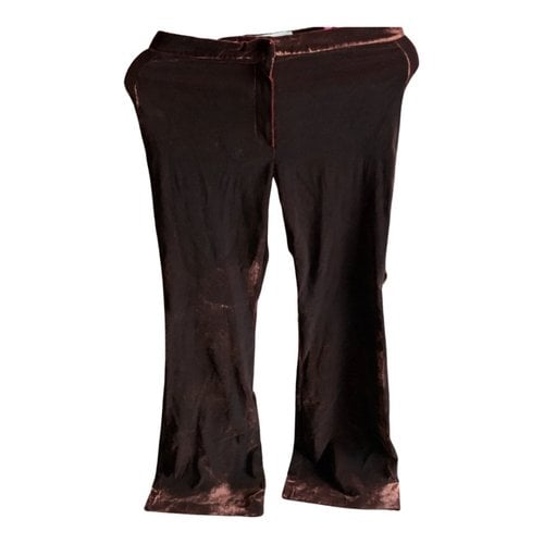 Pre-owned Roberto Collina Large Pants In Burgundy