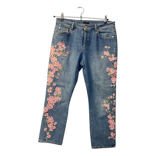 Pre-owned Escada Straight Jeans In Blue